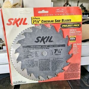SKIL 2 PACK 7 1/4 CURCULAR SAW BLADES PROJECT PACK